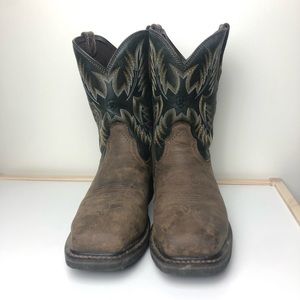 Ariat Sierra Wide Square Toe Steel Toe Work Boot Dark Brown & Black Size 11